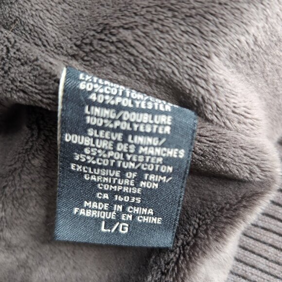 Vintage Marvin Richards Brown Full Zip Sweater Sherpa Lining Heavyweight, Large - Picture 5 of 7